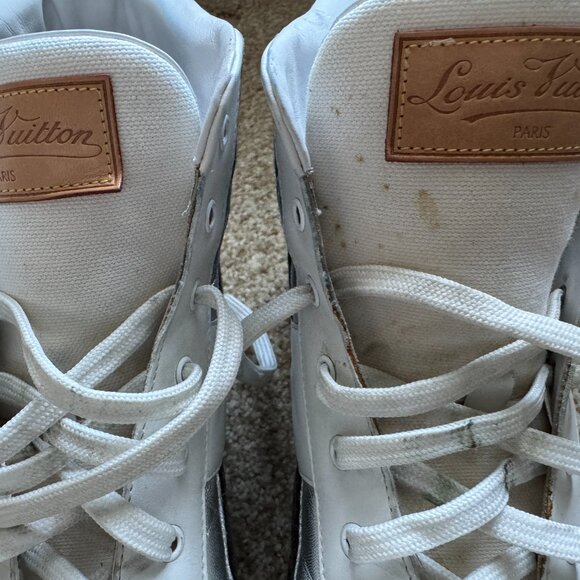 RARE Louis Vuitton Denim/Silver Skate Shoe Size 45 - Fits like US 12 - Picture 12 of 16
